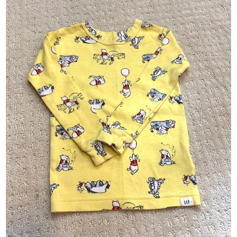 Baby Gap Winnie the Pooh Unisex Pajamas | Size 2 years toddler - Picture 4 of 8